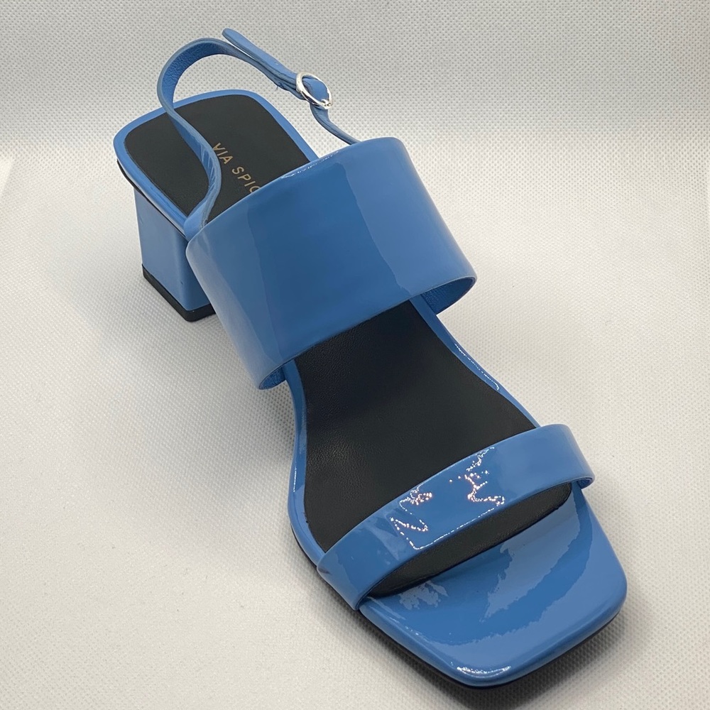 VIA SPIGA Women's Forte Block Leather sandal